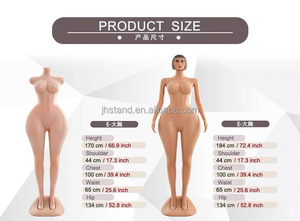 Mannequins de vitrine en plastique pour femmes avec tête, grande poitrine, taille fine, corps entier, couleur chair, sexy - Product Image 6