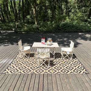 Thảm Dã Ngoại Ngoài Trời <span class=keywords><strong>PP</strong></span> 5x8FT 152X245Cm Thảm Dã Ngoại Dệt Bằng Nhựa Thảm Đi Biển Có Cuộn - Product Image 6