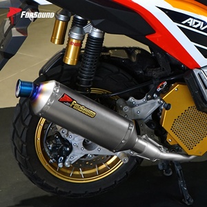 ท่อไอเสียกลางสแตนเลสสีฟ้าแบบ Torch Gemini สำหรับรถสกู๊ตเตอร์ Honda <span class=keywords><strong>ADV160</strong></span> <span class=keywords><strong>ราคา</strong></span>ขายส่งจากโรงงาน Forsound - Product Image 6