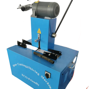 2 inch 4 hoge druk roestvrijstalen gevlochten rubberen slang snij- en afschilfermachine met motor en aandrijving - Product Image 1