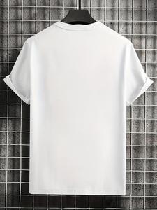 <span class=keywords><strong>T</strong></span>-<span class=keywords><strong>shirt</strong></span> décontracté à col rond pour <span class=keywords><strong>homme</strong></span> avec imprimé graphique de bière - Design « Friday », blanc, manches courtes, coupe décontractée - Product Image 3
