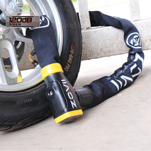 Cadena de Bicicleta ZOVII de Acero Aleado de 8 mm, Anti-corte, <span class=keywords><strong>Kryptonite</strong></span>, 1200 mm, 3 Llaves, Negra, Cadena de Alarma Antirrobo para Bicicleta - Product Image 4