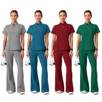82033, Ensemble de blouses médicales unisexes à col polo, respirant, uniforme pour médecins, infirmières, SPA, salon, vêtements de travail