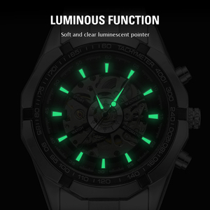 <span class=keywords><strong>Montre</strong></span>-bracelet automatique mécanique squelette T-winner Shanghai 2026 pour <span class=keywords><strong>homme</strong></span>, 46 mm, analogique, en acier inoxydable, avec bracelet de 24 mm - Product Image 3
