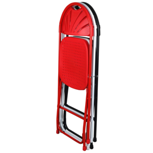 Silla plegable con respaldo de ventilador de comedor de plástico blanco portátil para actividades interiores y exteriores para deshierbe de jardín y comedor - Product Image 6