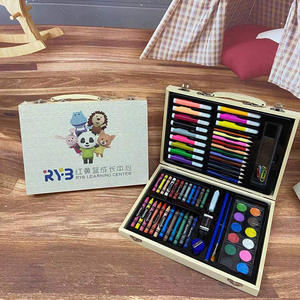 208 Piezas de Materiales de Arte, Kit de Dibujo para Niños y Adultos, Set de Arte con Pinceles de Acuarela, Regalo para Niñas y Niños Artistas, Set de Pinceles de Acuarela - Product Image 4