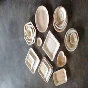 Platos elegantes ecológicos Vajilla Expresiones Colecciones Areca Platos de hoja de palma Grabado de plantas Fabricado Ecológico - Product Image 4