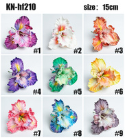 Grande fleur artificielle EV Iris Hawaïenne pour la décoration des oreilles, idéale pour les fêtes tropicales insulaires