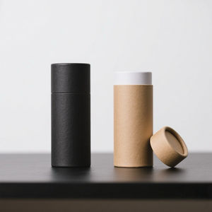 <span class=keywords><strong>Tube</strong></span> en papier kraft brun noir personnalisé 100% recyclé, résistant, 10 ml, 15 ml, 30 ml, 50 ml, 100 ml, avec logo personnalisé - Product Image 2