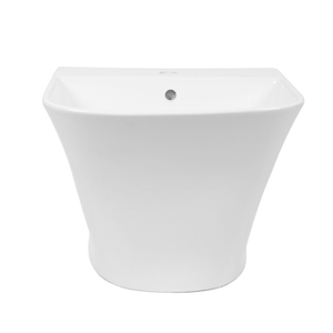 Lavabo da <span class=keywords><strong>Bagno</strong></span> OUNASI di Lusso, Montato a Parete, in Ceramica, con Foro Singolo, Moderno <span class=keywords><strong>Lavandino</strong></span> Sospeso in Porcellana - Product Image 6