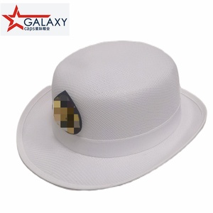 Cappello da sole da donna classico senza tempo cappello bianco in rete bianca cappello da sole Derby <span class=keywords><strong>bombetta</strong></span> uniforme - Product Image 2
