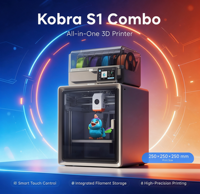 Imprimante 3D FDM Kobra S1 Combo ACE2Pro, module multicolore, nivellement automatique, haute vitesse, prototypage de bureau, nouvelle, garantie 1 an, DIY pour enfants