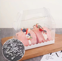 Vente en gros de boîte à gâteau cadeau en papier cartonné de luxe à 5 cavités Macaron Insertion personnalisée de conception ouverte coulissante de boulangerie blanche pour les aliments