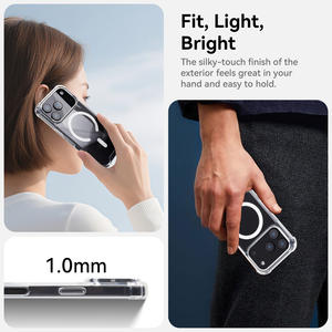 Étui de téléphone portable magnétique transparent antichoc de haute qualité personnalisé pour <span class=keywords><strong>iPhone</strong></span> 17 Pro Max - Product Image 2