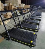 Cinta de correr sin motor para correr comercial, máquina de fitness para gimnasio interior, cinta de correr Manual curvada, para el hogar, sin motor, para el hogar, a la venta, a la vez