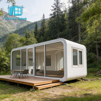 Maison conteneur préfabriquée prête à l'emploi Apple Cabin au design moderne pour usage extérieur (jardin, pod, entrepôt)