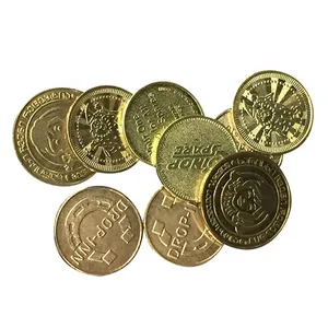 Fabricante de moedas do token da máquina do jogo de diversões personalizadas, token de metal da prata da antiguidade