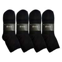 Fiable marque italienne approvisionnement direct respirant décontracté couleur noire Style régulier épaisseur épaisse chaussettes pour hommes pour l'été