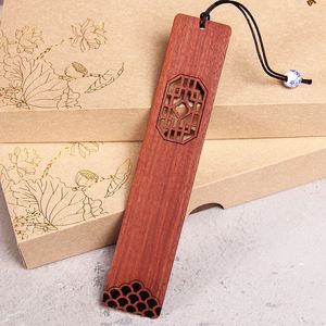 Hollowed Out Chinese Style Wooden <b>Bookmarks</b> Rectangle Wood <b>Bookmark</b> Ornamental Design <b>Bookmarks</b> for Unique Gifts - Product Image 4