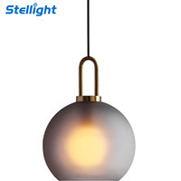 Lustre cylindrique givré à hauteur réglable avec verre pour chambre à coucher magasin de thé au lait gris clair porte suspendue Villa suspension