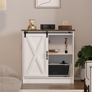 Moderno <span class=keywords><strong>buffet</strong></span> francés y aparador crema de madera rústica blanca wohnzimmer para Cocina - Product Image 2