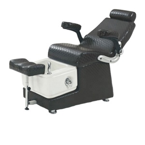 Salon Luxury Foot Pipeless Black Foot Spa Massage Pedicure Chair for Sale - Product Image 1