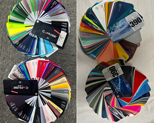 Film vinyle auto-adhésif brillant effet cristal orange lave, violet lavande, pour habillage complet de voiture - Product Image 6