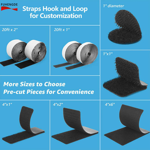 Cintas Adhesivas de Doble Cara con Gancho y Bucle, Ecológicas, de Poliéster/Nailon, Autoadhesivas, para Oficina, Hogar y Bricolaje - Product Image 5