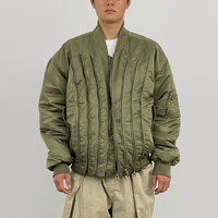 Veste coupe-vent imperméable de haute qualité pour homme, multi-zips, rembourrée en coton, style bomber en nylon