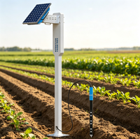 Station de surveillance de l'humidité du sol à énergie solaire avec batterie de 30 jours, capteur de sol sans fil 4G IoT pour l'agriculture de précision