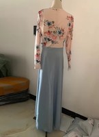 Abaya de l'Aïd Tunique Musulmane Turque Robe Longue Dubaï Caftan Marocain Abaya Femme Musulmane