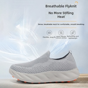 Zapatillas Ortopédicas para Caminar, <span class=keywords><strong>Hombre</strong></span> y Mujer, Puntera Ancha, Soporte de Arco, Transpirables, Tejido Fly Knit, Sin Cordones, Mocasines Casuales, Antideslizantes, Resistentes al Agua - Product Image 3
