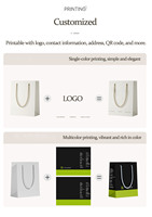Sac en papier laminé gaufré mat de luxe avec logo personnalisé feuille d'or Grand moyen blanc Sac à provisions solide en papier pour magasin de vêtements pour cadeau