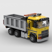 Camión Volquete Personalizado, Mini Modelo de Ladrillos, Bloques de Construcción de Plástico, Escala 1:12, Temática de Autos, OEM, ODM, Regalo Promocional, Juguete de Construcción DIY
