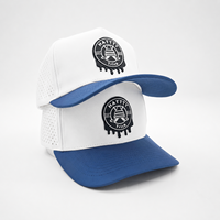 Gorra de Golf Deportiva de 5 Paneles, Impermeable, de Oxford Dobby, Unisex, MOQ Bajo, OEM, Perforada con Láser, Hidrófuga, de Secado Rápido