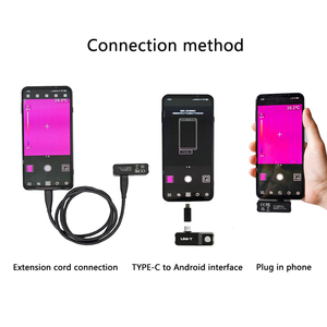 Caméra d'imagerie infrarouge UNI-T UTI120M 10800 pixels, compatible avec les téléphones Android, enregistrement vidéo Type-C, thermographie USB OEM UTI1 - Product Image 3