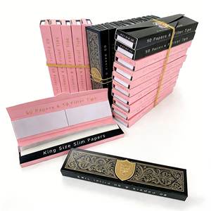 Papiers à rouler manuels modernes personnalisés ou en stock avec filtres – Qualité supérieure, livraison rapide, format King Size, tailles personnalisables, 50 filtres - Product Image 3