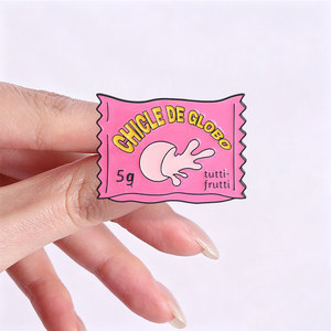 Set de Pines Esmaltados Retro Creativos con Diseño de <span class=keywords><strong>Chicle</strong></span> de Globo, Insignia Metálica Elegante, Pin de Solapa de <span class=keywords><strong>Chicle</strong></span>, Decoración, Regalo - Product Image 2