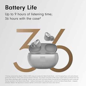 Nuevo para Beat- <span class=keywords><strong>Studio</strong></span> <span class=keywords><strong>Buds</strong></span> + Auriculares inalámbricos Plata Venta al por mayor en Stock ANC Auriculares con micrófono para IOS Android Auriculares - Product Image 2