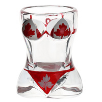 Verre à shot personnalisé en forme de corps féminin, différentes tailles, base lourde, sexy, avec boîte personnalisée