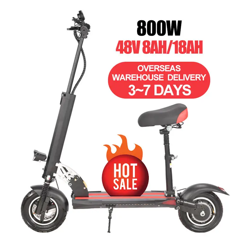 800W電動スクーターシート付き、中国製折りたたみ式電動スクーターバイク、2輪オフロードスクーター、電動スクーター販売購入