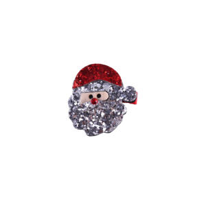 Barrettes à cheveux scintillantes pour enfants, barrettes à cheveux de Noël Père Noël pour filles, fête - Product Image 5