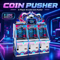 Machine à pousser les jetons directement d'usine pour centres FEC, conçue comme un jeu d'arcade à pousser les jetons, avec une qualité stable et un kit de démarrage pour le commerce de poussage de jetons