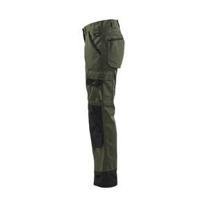 BLAKLADER - 715418354699C40 Pantalones de jardín para mujer Verde militar/Negro-PANTALÓN DE TRABAJO EAN 7330509280294 PANTALONES DE TRABAJO DE CARGO - Product Image 4