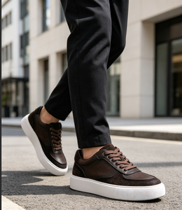 Scarpe di Alta Qualità Nuove <span class=keywords><strong>Sneakers</strong></span> Casual Ultra Leggere da Uomo con Lacci in Vera Pelle Tendenza Moda - Product Image 1