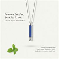 Bâtonnet inhalateur aromatique pour arrêter de fumer, aide à la respiration et à la méditation, dispositif de soins de santé, collier, durée de conservation de 3 ans