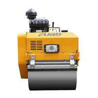 Prix d'usine Mini compacteur routier portatif à double tambour à moteur diesel et essence, petit rouleau compresseur autoporté
