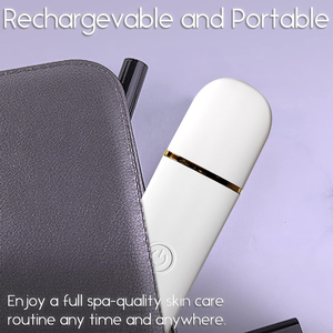 เครื่องทำความสะอาดผิวหน้าแบบอัลตราโซนิคระดับมืออาชีพ ที่ขัดผิวหน้าด้วยคลื่นเสียง  ผลิตภัณฑ์ความงาม  ไม้พายขัดผิวหน้าไฟฟ้า  สำหรับผลัดเซลล์ผิว - Product Image 6