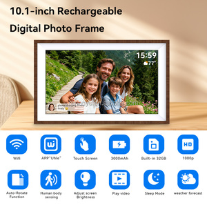 Cadre photo numérique WiFi Uhale 10,1 pouces avec écran tactile, résolution 1080P IPS, partage <span class=keywords><strong>cloud</strong></span> via application gratuite, idéal pour un cadeau familial - Product Image 6
