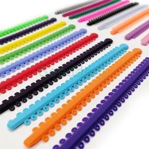48 màu sắc nhựa nha khoa chỉnh nha đàn hồi dài loại ligature Tie